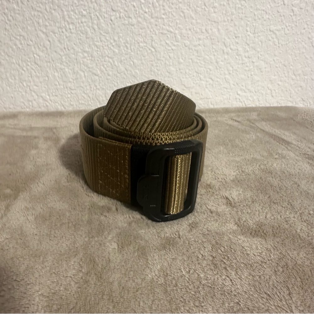 5.11 Tactical TDU Belt 1.5" Coyote Tan L Plastic Buckle TSA Friendly‎ Non-Metal
